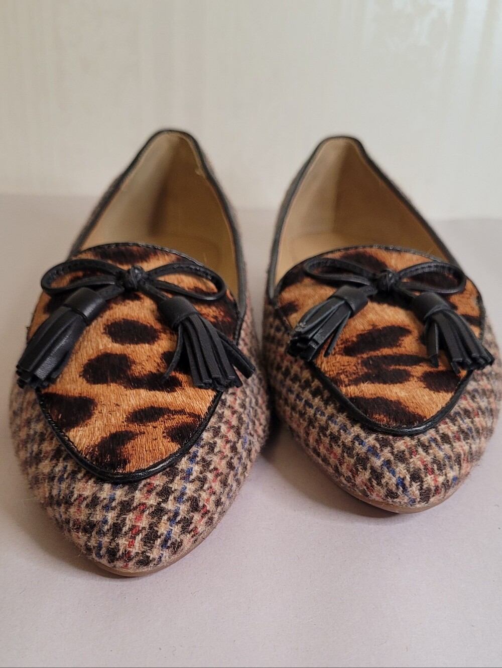 Talbots Houndstooth Tassel Driving Loafers - Picture 5 of 10